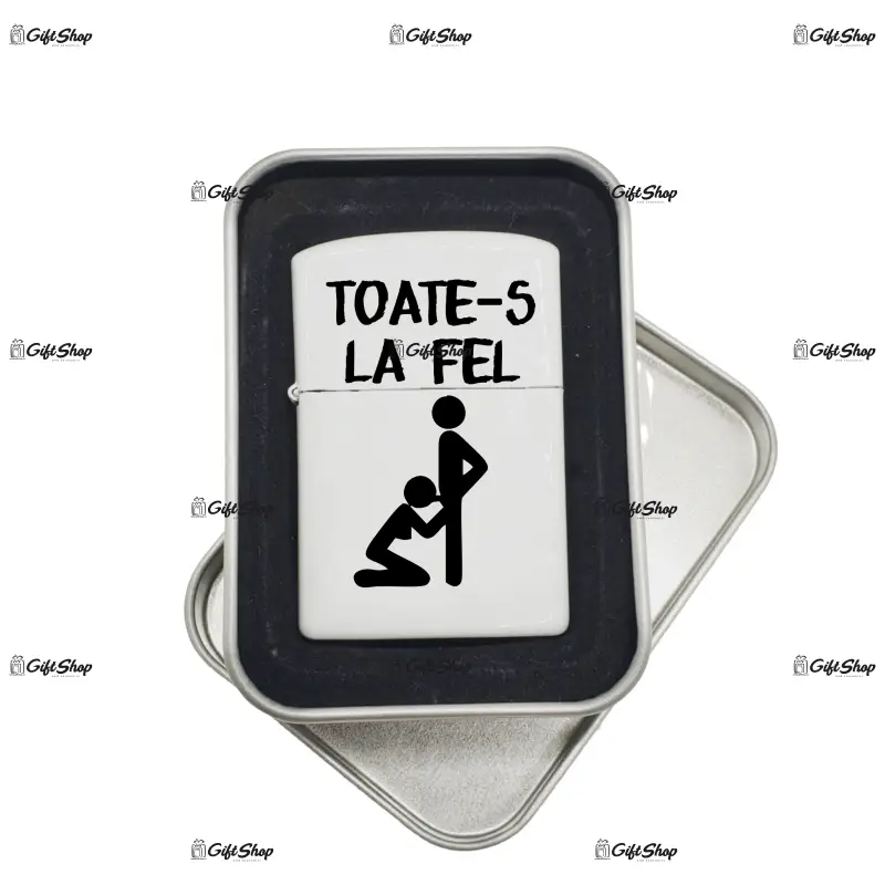 Toate-s la fel, bricheta metalica gravata laser cu mesaj